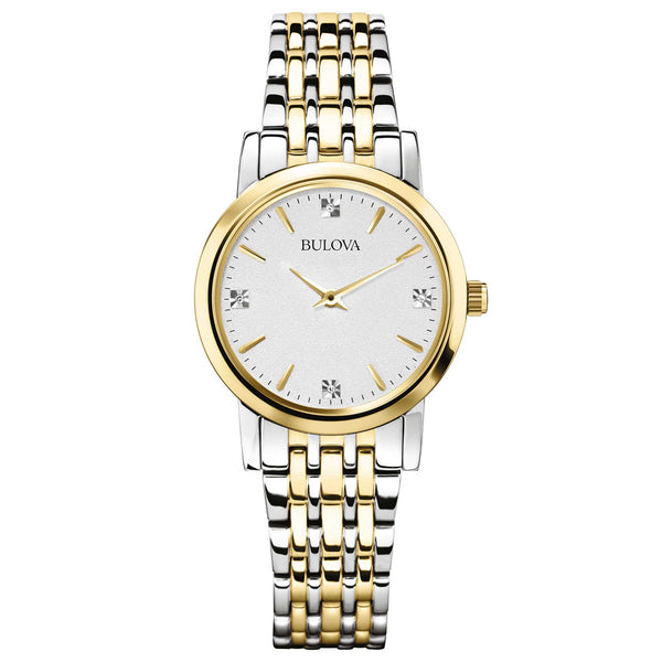 Orologio Bulova donna diamanti 98P115 Acciaio Oro | Gioiellitosti.it