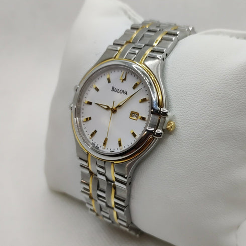 Orologio Bulova uomo oro acciaio 65b08 Swiss made | Gioiellitosti.it