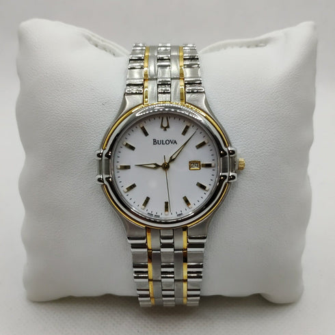 Orologio Bulova uomo oro acciaio 65b08 Swiss made | Gioiellitosti.it