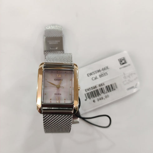 Orologio Citizen Eco Drive EW5596-66X Square Rosa | Gioiellitosti.it