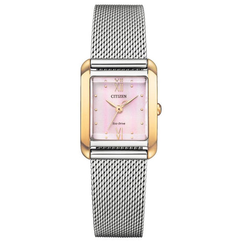 Orologio Citizen Eco Drive EW5596-66X Square Rosa | Gioiellitosti.it
