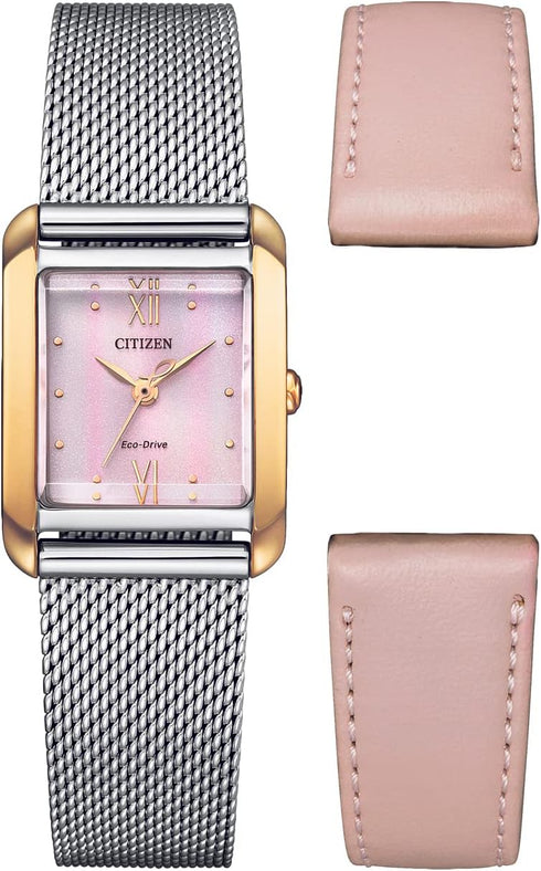Orologio Citizen Eco Drive EW5596-66X Square Rosa | Gioiellitosti.it