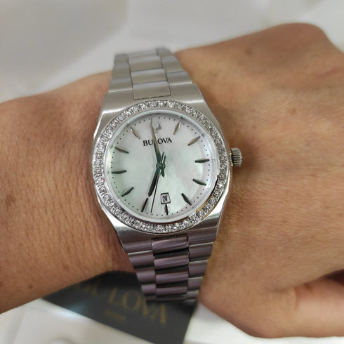 Orologio donna Bulova 96R245 Surveyor Lady Acciaio diamanti | Gioiellitosti.it
