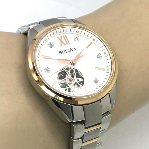 Orologio donna Bulova 98P170 Automatico acciaio diamanti | Gioiellitosti.it