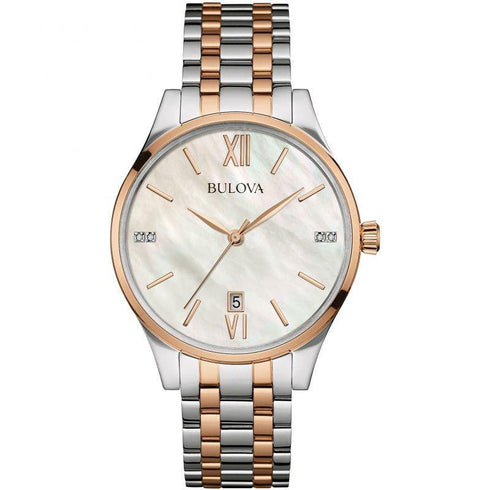 Orologio donna Bulova 98S150 Classico Acciaio placcato oro Diamanti | Gioiellitosti.it