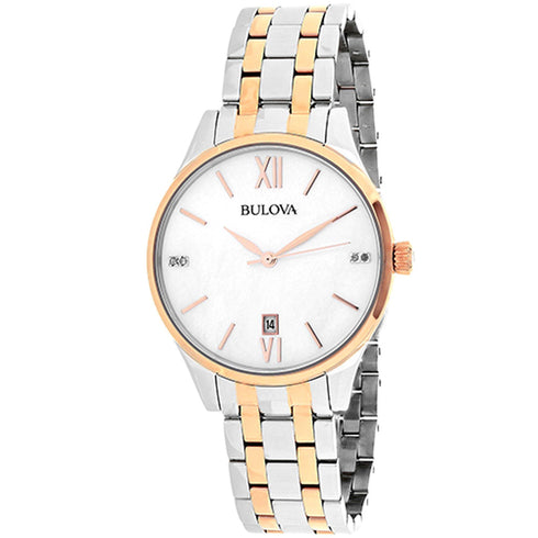 Orologio donna Bulova 98S150 Classico Acciaio placcato oro Diamanti | Gioiellitosti.it
