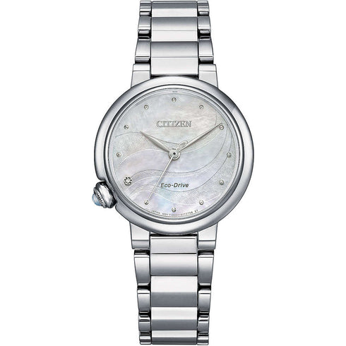 Orologio donna Citizen EM0910-80D Eco Drive diamanti acciaio | Gioiellitosti.it