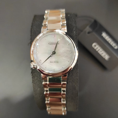 Orologio donna Citizen EM0910-80D Eco Drive diamanti acciaio | Gioiellitosti.it