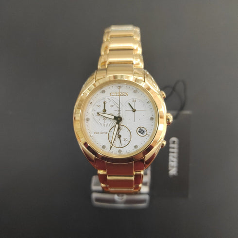 Orologio donna Citizen FB1396-57A Eco Drive cronografo acciaio | Gioiellitosti.it