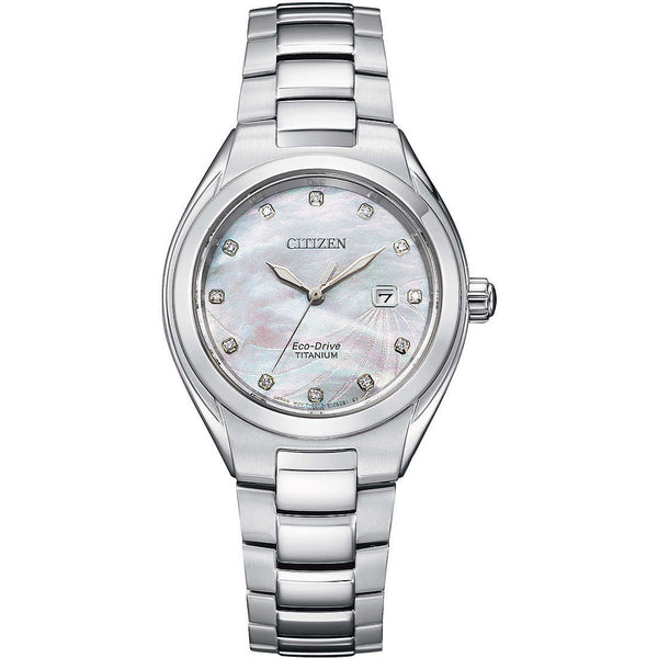 Orologio donna diamanti Citizen EW2611-87Y Eco Drive Titanium | Gioiellitosti.it