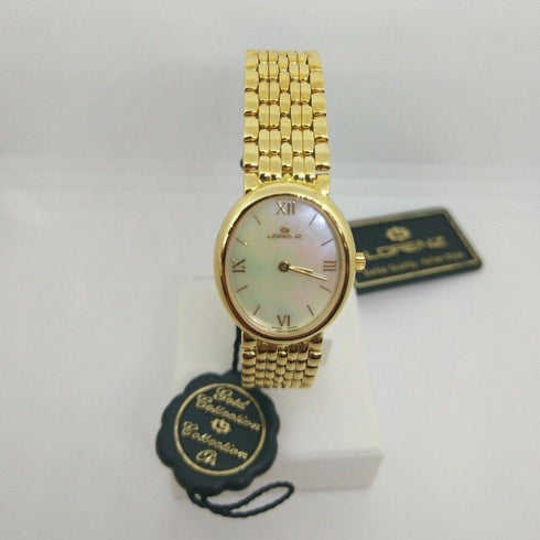 Orologio donna oro 18k bracciale Lorenz 323190AW Swiss Made | Gioiellitosti.it