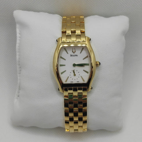 Orologio donna oro 18k bracciale maglia Bulova 60L107 Swiss Made | Gioiellitosti.it