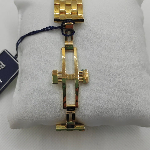 Orologio donna oro 18k bracciale maglia Bulova 60L107 Swiss Made | Gioiellitosti.it