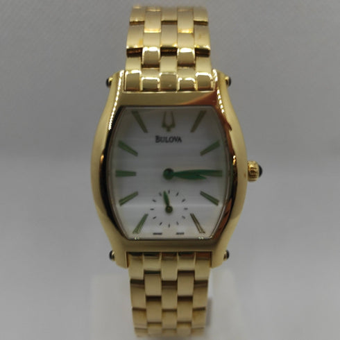 Orologio donna oro 18k bracciale maglia Bulova 60L107 Swiss Made | Gioiellitosti.it