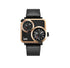 orologio doppio orario acciaio rose pelle nero Lee LEF-M116DRL1-17 | Gioiellitosti.it