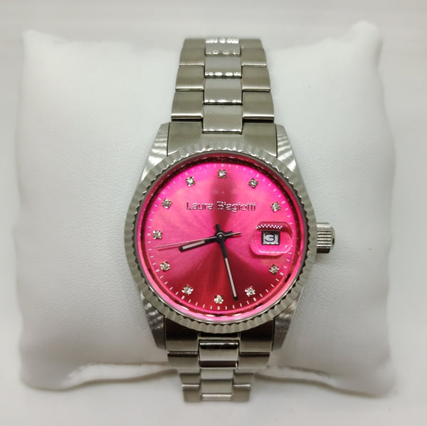 Orologio Laura biagiotti acciaio pietre viola | Gioiellitosti.it