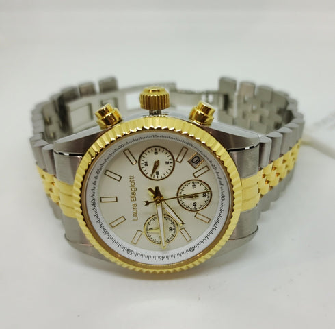 Orologio Laura Biagiotti Oro Acciaio cronografo G168G-B | Gioiellitosti.it
