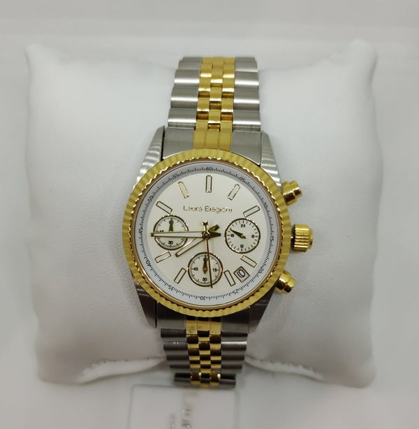 Orologio Laura Biagiotti Oro Acciaio cronografo G168G-B | Gioiellitosti.it