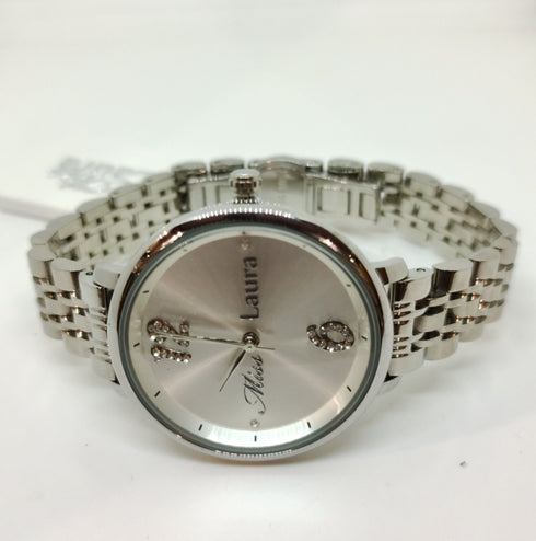 Orologio Laura Biagiotti quadrante silver bracciale acciaio MLWNOE333 | Gioiellitosti.it