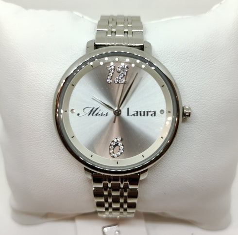 Orologio Laura Biagiotti quadrante silver bracciale acciaio MLWNOE333 | Gioiellitosti.it