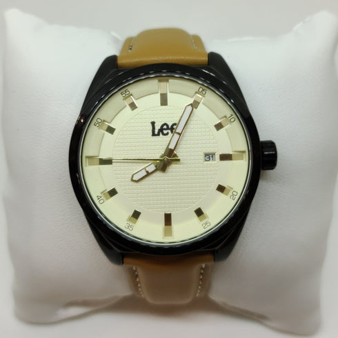 Orologio uomo acciaio pelle datario Lee LEF-M13BBL5-9G | Gioiellitosti.it