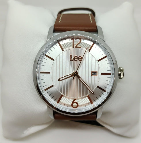 Orologio uomo acciaio pelle marrone Lee LEF-M09BSL5-7R | Gioiellitosti.it