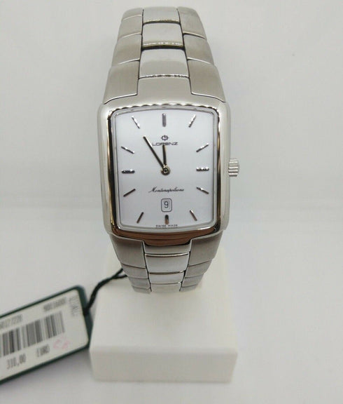 Orologio uomo acciaio piatto Lorenz 022041CF Montenapoleone | Gioiellitosti.it