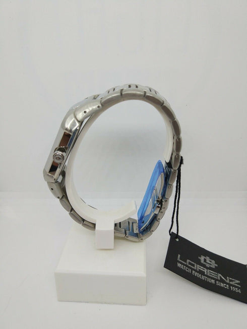 Orologio uomo acciaio piatto Lorenz 026087AA Swiss Made Montenapoleone | Gioiellitosti.it