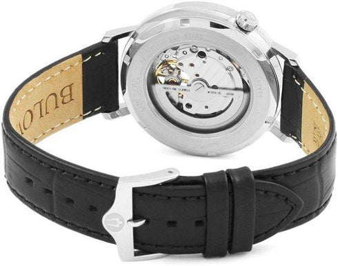 Orologio Uomo Automatico Bulova 96A201 Pelle Nero | Gioiellitosti.it
