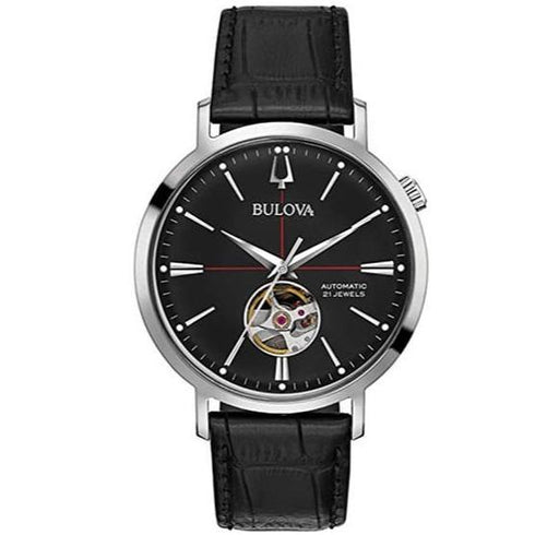 Orologio Uomo Automatico Bulova 96A201 Pelle Nero | Gioiellitosti.it