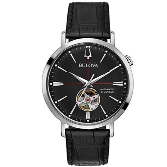 Orologio Uomo Automatico Bulova 96A201 Pelle Nero | Gioiellitosti.it