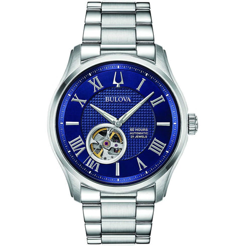 Orologio Uomo Automatico Bulova 96A218 Carica 60 Hours Skeleton Dial Acciaio | Gioiellitosti.it