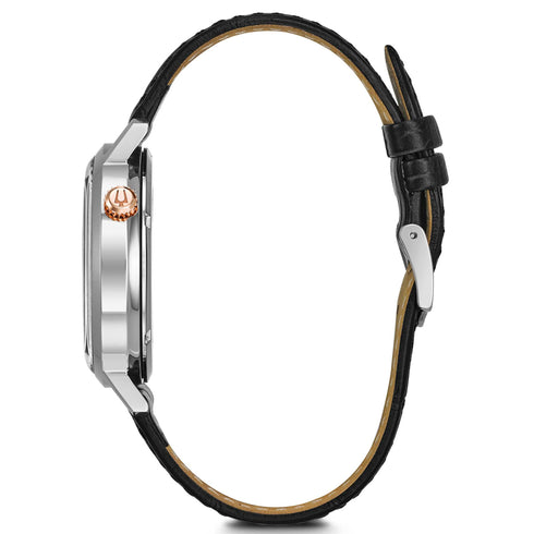 Orologio Uomo Automatico Bulova 98A187 Pelle Nero | Gioiellitosti.it