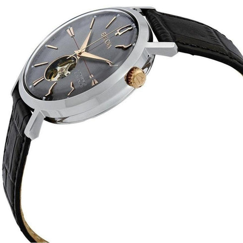 Orologio Uomo Automatico Bulova 98A187 Pelle Nero | Gioiellitosti.it