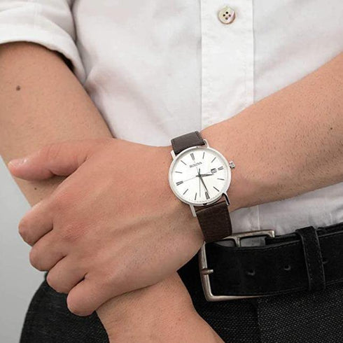 Orologio Uomo Bulova 96b242 Aerojet acciaio pelle ultra slim | Gioiellitosti.it