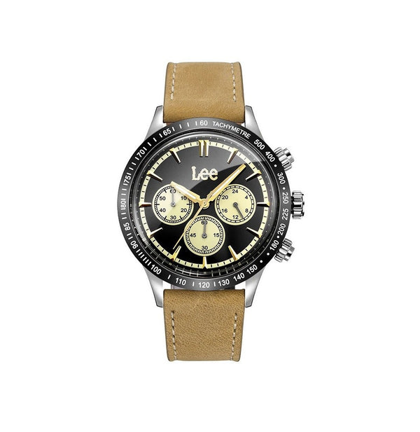 Orologio uomo cronografo accaio pelle Lee LES-M61DSL5-1G | Gioiellitosti.it