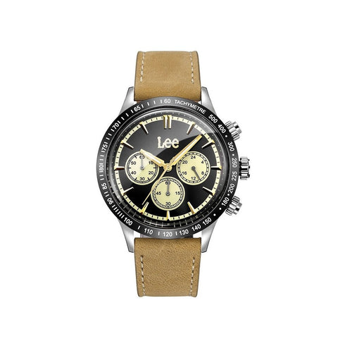 Orologio uomo cronografo accaio pelle Lee LES-M61DSL5-1G | Gioiellitosti.it