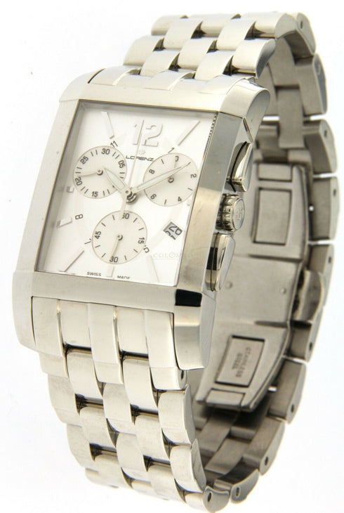 Orologio uomo cronografo acciaio Lorenz 025501BB Swiss Made | Gioiellitosti.it