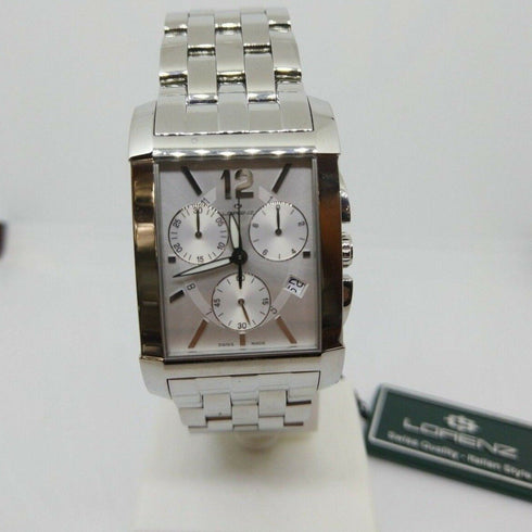 Orologio uomo cronografo acciaio Lorenz 025501BB Swiss Made | Gioiellitosti.it