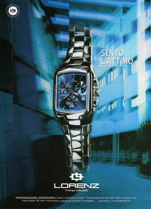 Orologio uomo cronografo Lorenz 024746AA Swiss Made Montenapoleone | Gioiellitosti.it