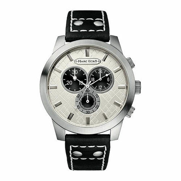 Orologio uomo cronografo Marc Ecko E14539G1 grande cassa 47mm acciaio pelle nero | Gioiellitosti.it