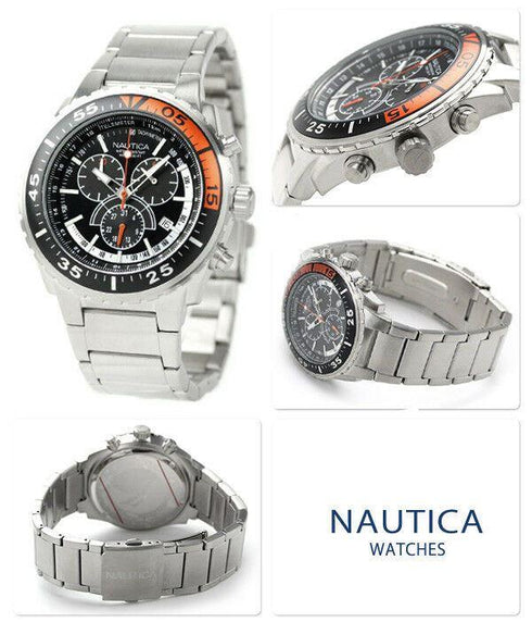 Orologio uomo cronografo Nautica A16656G cassa bracciale acciaio datario | Gioiellitosti.it