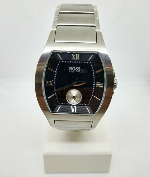 Orologio uomo Hugo Boss cassa acciaio curva quadrante Nero | Gioiellitosti.it