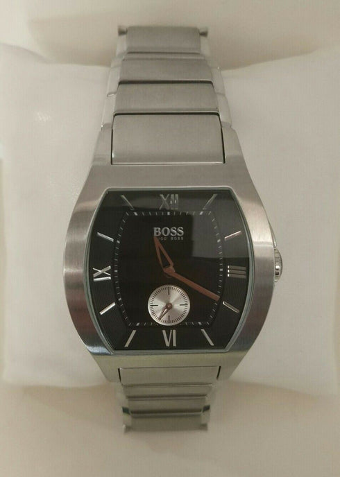 Orologio uomo Hugo Boss cassa acciaio curva quadrante Nero | Gioiellitosti.it