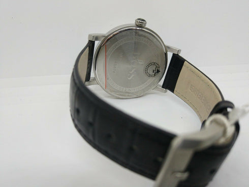 Orologio uomo Hugo Boss grande cassa tonda cinturino pelle nero | Gioiellitosti.it