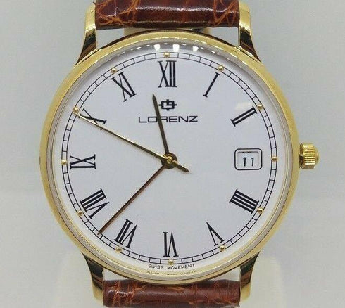 Orologio uomo oro 18k Lorenz 017634 Swiss Made | Gioiellitosti.it