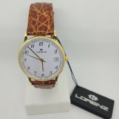 Orologio uomo oro 18k Lorenz 017634AO Swiss Made | Gioiellitosti.it