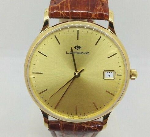 Orologio uomo oro 18k Lorenz 017634CQ Swiss made | Gioiellitosti.it