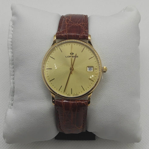 Orologio uomo oro 18k Lorenz 017634CQ Swiss made | Gioiellitosti.it
