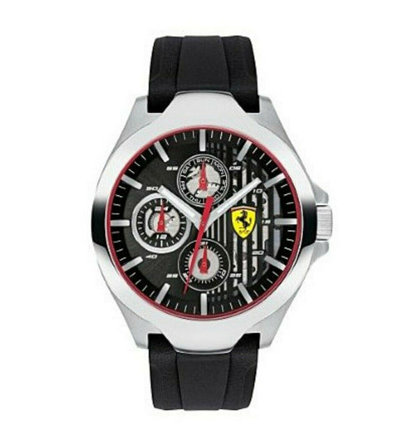 Orologio uomo Scuderia Ferrari FER0830510 Acciaio gomma nero Skeleton deal 5ATM | Gioiellitosti.it